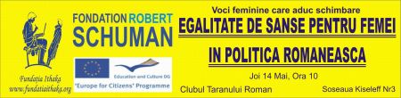 Egalitate de sanse pentru femei in politica romaneasca